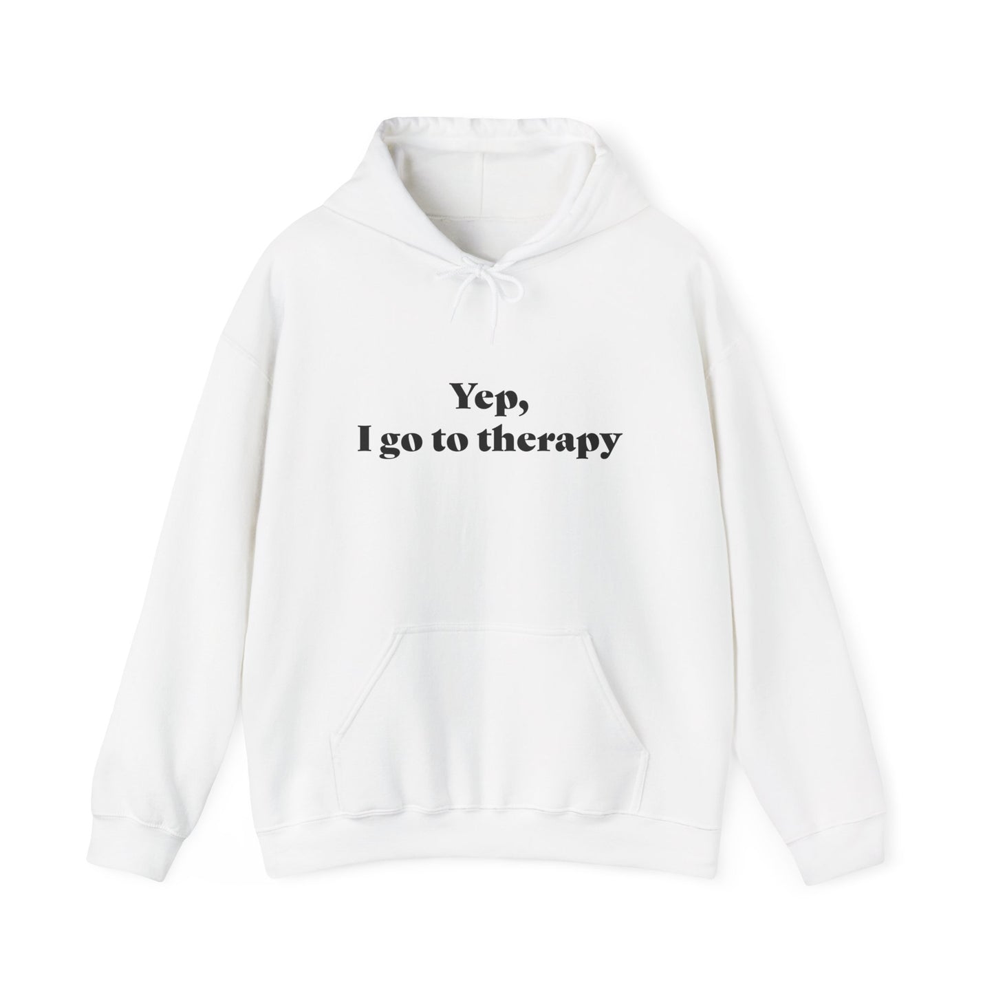 Mental Health Awareness Hoodie - 'Yep, I go to therapy' Unisex Heavy Blend Sweatshirt