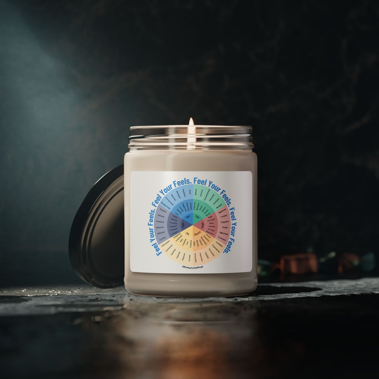 Emotion Wheel Scented Soy Candle, 9oz