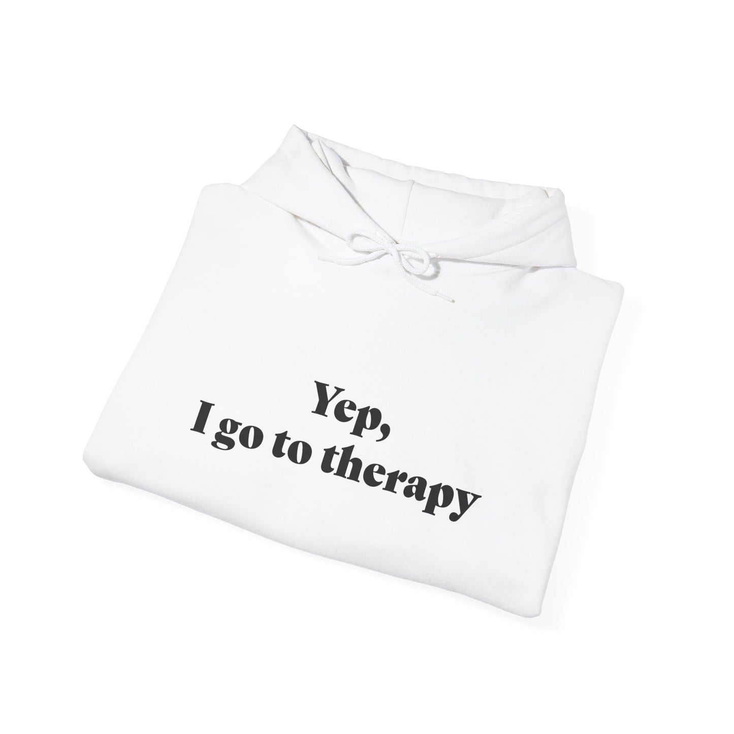 Mental Health Awareness Hoodie - 'Yep, I go to therapy' Unisex Heavy Blend Sweatshirt