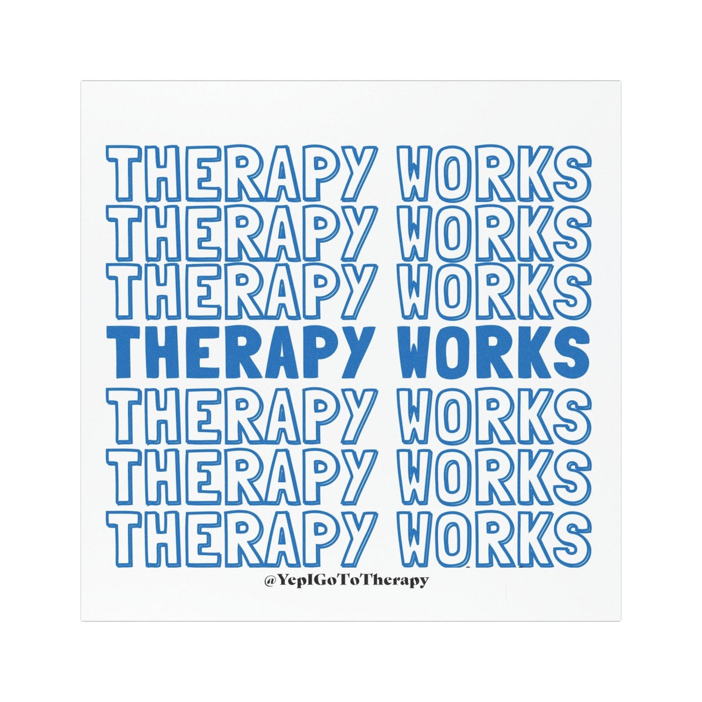 Therapy Works Car Magnet - Inspirational Vehicle Decor