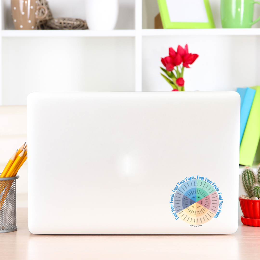 Emotion wheel sticker 