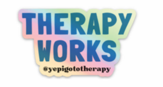 Therapy Works Holographic Sticker