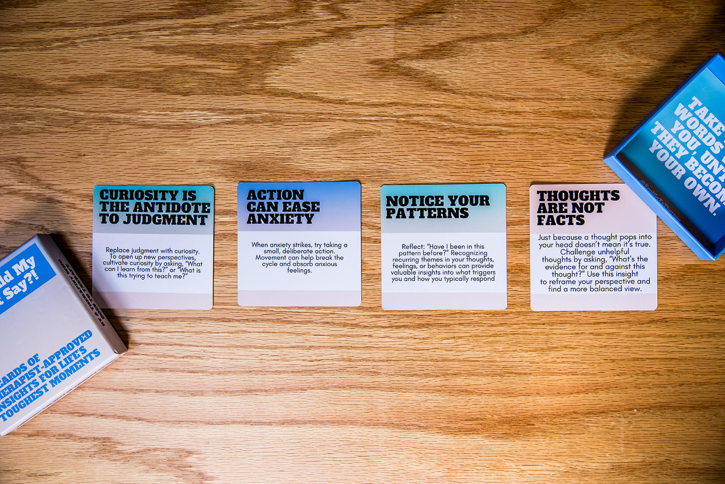 Therapy Insights Deck: ‘What Would My Therapist Say?!’ | Thought Starters for Growth