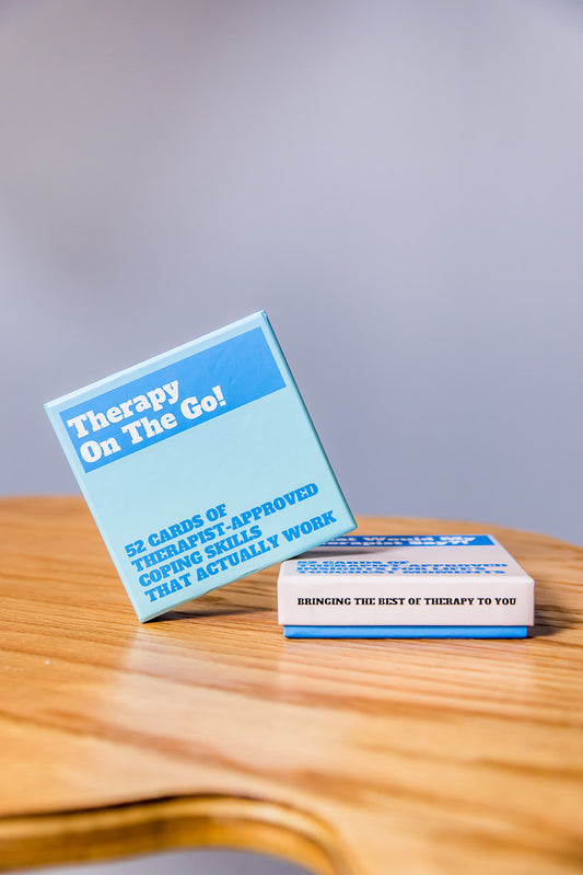 Therapy On The Go - Coping Skills Deck for Stress & Emotional Regulation | Yep, I Go To Therapy