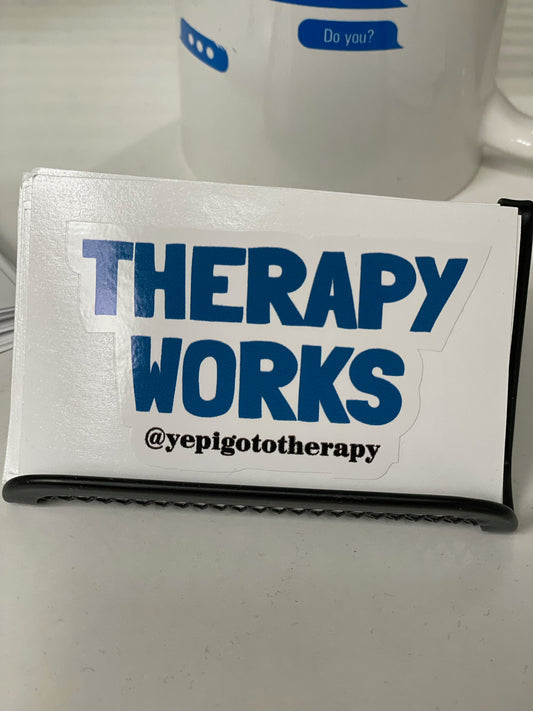 Therapy Works Sticker